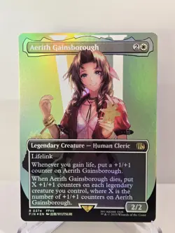 MTG Aerith Gainsborough (Borderless) Foil Final Fantasy Magic The Gathering - Image 1