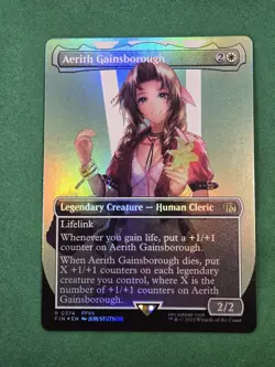 MTG Aerith Gainsborough (Borderless) Foil Final Fantasy Magic The Gathering - Image 9