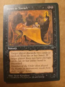 MTG Magic the Gathering Hymn to Tourach 38d/187 Fallen Empires LP BULK DISCOUNT - Image 1