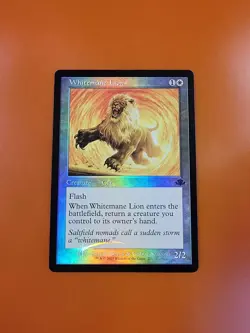 1x Whitemane Lion | FOIL Retro | Dominaria Remastered | MTG Magic Cards - Image 3