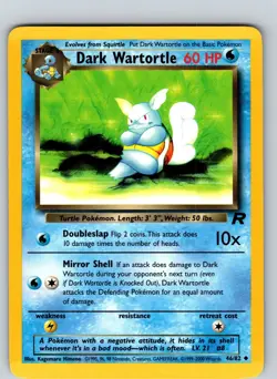 Dark Wartortle 46/82 2000 Team Rocket Unlimited Uncommon - Image 1