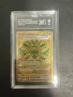 Teal Mask Ogerpon ex 177/131 Pokemon Prismatic Evolutions Hyper Rare TAG MINT 9 - Image 1
