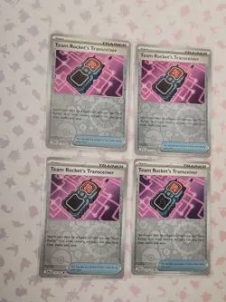 4x Team Rocket's Transceiver 178/182 Reverse Holo Pokemon TCG: Destined Rivals - Image 1
