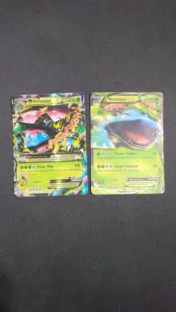 Pokémon TCG Holo Venusaur PLUS Mega Venusaur XY Base Set - Image 1