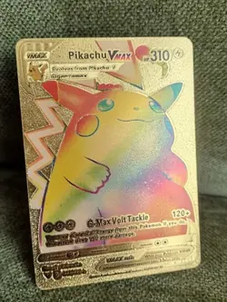 Pikachu Vmax 044/185 Rainbow Gold Foil Pokemon Card - Image 2
