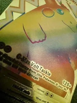 Pikachu Vmax 044/185 Rainbow Gold Foil Pokemon Card - Image 6