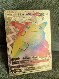 Pikachu Vmax 044/185 Rainbow Gold Foil Pokemon Card - Image 8