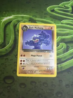 Pokémon TCG-Dark Machamp Team Rocket 27/82 Regular Unlimited Rare NM - Image 1