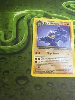 Pokémon TCG-Dark Machamp Team Rocket 27/82 Regular Unlimited Rare NM - Image 2