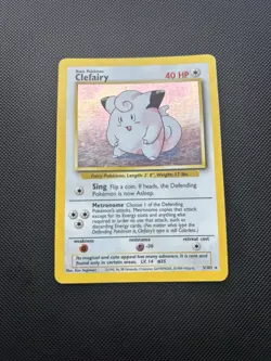 Pokemon Card Base Set Clefairy 5/102 Holo WOTC - Image 11