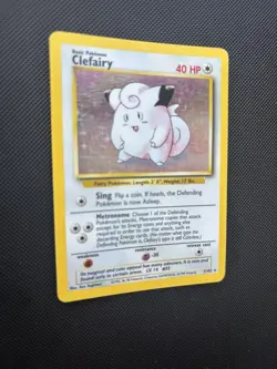 Pokemon Card Base Set Clefairy 5/102 Holo WOTC - Image 3