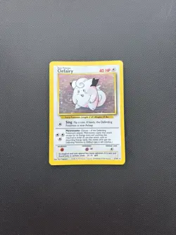 Pokemon Card Base Set Clefairy 5/102 Holo WOTC - Image 6