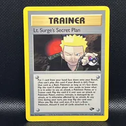 Pokemon Card-Lt. Surge's Secret Plan Gym Challenge 107/132 Rare MP Vintage TCG - Image 7