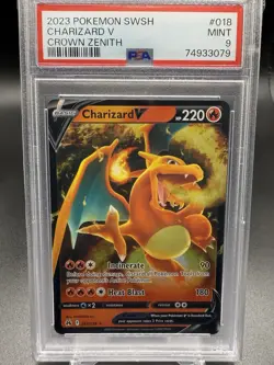 🔥🔥 2023 Pokemon Crown Zenith Charizard V 018/159 PSA 9🔥🔥 - Image 4