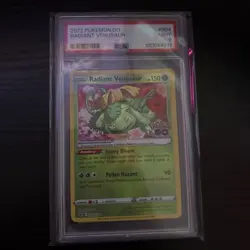 Pokemon 2022 SWSH Pokemon Go Radiant Venusaur Holo #004 PSA 9 - MINT - Image 1
