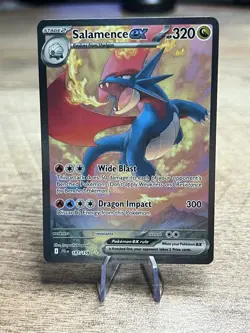 Pokémon TCG Salamence EX Full Art Card 187/159 Journey Together - Image 3