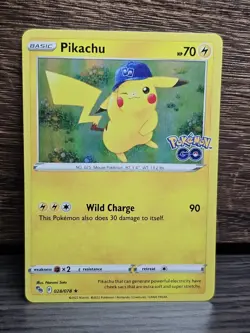 Pikachu 28/78 Pokémon Go Holo Rare Pokémon Card TCG 2022 NM - Image 1
