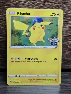 Pikachu 28/78 Pokémon Go Holo Rare Pokémon Card TCG 2022 NM - Image 4