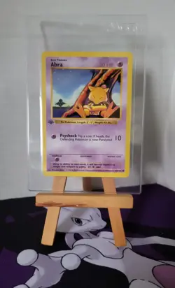 Abra #43/102 1st Edition Shadowless Base Pokemon TCG - Image 6