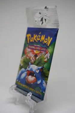 21.42g Pokemon Base Set Booster Pack Unlimited Venusaur WOTC TCG Vintage Sealed - Image 11