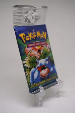21.42g Pokemon Base Set Booster Pack Unlimited Venusaur WOTC TCG Vintage Sealed - Image 5