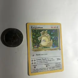 Kangaskhan Holo Rare 5/64 Jungle Set Vintage 1999 PokÃ©mon Card WOTC - Image 2