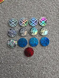 Pokemon TCG Coins X 13 Collectable Pokemon Coins Lucario Gyarados Bundle - Image 12