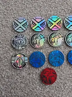 Pokemon TCG Coins X 13 Collectable Pokemon Coins Lucario Gyarados Bundle - Image 2