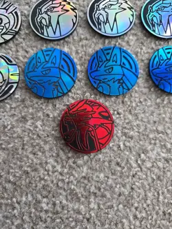 Pokemon TCG Coins X 13 Collectable Pokemon Coins Lucario Gyarados Bundle - Image 4
