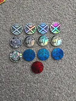 Pokemon TCG Coins X 13 Collectable Pokemon Coins Lucario Gyarados Bundle - Image 5