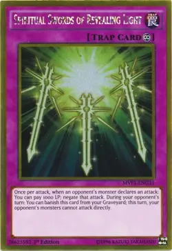 Yugioh! LP Spiritual Swords of Revealing Light - MVP1-ENG31 - Gold Rare - 1st Ed - Image 1