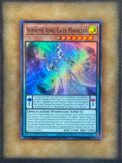 Yugioh Supreme King Gate Magician AGOV-EN001 Super Rare 1st Ed NM - Image 1