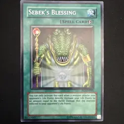 Sebek's Blessing PCJ-EN002 Prismatic Secret Rare Near Mint Yugioh - Image 1