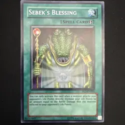 Sebek's Blessing PCJ-EN002 Prismatic Secret Rare Near Mint Yugioh - Image 3