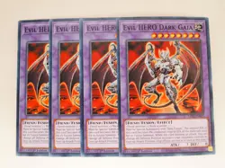 Yugioh! x4 Evil Hero Dark Gaia LDS3-EN029 Common 1st Ed 4x Yu-gi-oh! TCG FUSION - Image 1