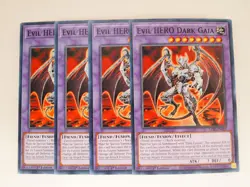 Yugioh! x4 Evil Hero Dark Gaia LDS3-EN029 Common 1st Ed 4x Yu-gi-oh! TCG FUSION - Image 2