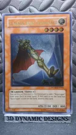 | Yugioh Elemental Hero Captain Gold  FOTB-EN014 Ultimate Rare PL 🔥 | - Image 1