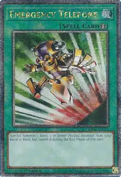Emergency Teleport (Quarter Century Secret Rare) RA02-EN053 25th Anniversary Rarity Collection II 1st Edition - Image 1