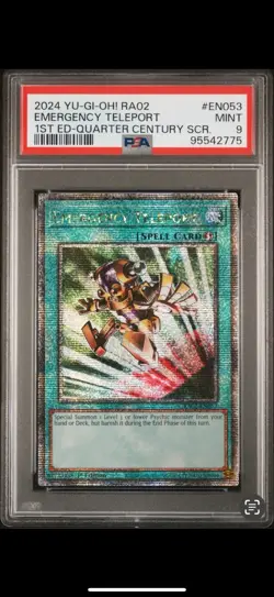 Emergency Teleport (Quarter Century Secret Rare) RA02-EN053 25th Anniversary Rarity Collection II 1st Edition - Image 2