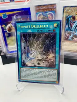 YuGiOh Battle Of Legend Monster Mayhem Primite Drillbeam Secret Rare - Image 1