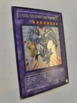 Elemental Hero Shining Flare Wingman EEN-EN036 Ultra Rare Yugioh Unlimited LP - Image 2