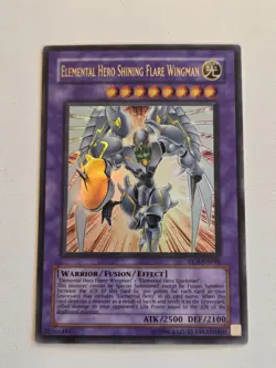 Elemental Hero Shining Flare Wingman EEN-EN036 Ultra Rare Yugioh Unlimited LP - Image 6