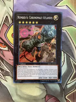 REDU-EN092 Number 6: Chronomaly Atlandis Secret Rare 1st Edition NM Yugioh Card - Image 1