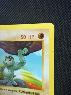 Pokemon Machop 52/102 1st Edition Shadowless Base Set Card Unplayed Near Mint - Image 3