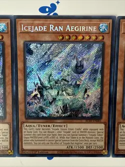 BLTR-EN081 Icejade Ran Aegirine x3 Secret Rare 1st Edition YuGiOh - Image 4