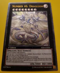 NUMBER 46: DRAGLUON YU-GI-OH! ULTIMATE RARE SHSP-EN050 VLP - Image 1