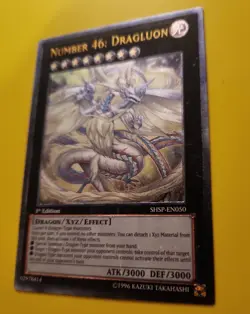 NUMBER 46: DRAGLUON YU-GI-OH! ULTIMATE RARE SHSP-EN050 VLP - Image 3