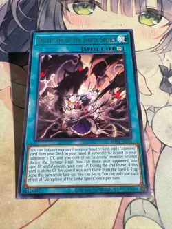 Yugioh Asian English ROTA-AE055 Deception of the Sinful Spoils x3 Rare NM - Image 2
