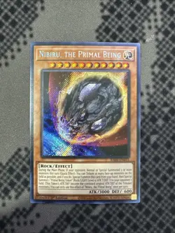 Yugioh Nibiru, the Primal Being RA01-EN015 1st Edition Secret Rare NM - Image 1