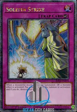Yugioh Solemn Strike RA02-EN079 Quarter Century Rare 1st Edition - Image 3
